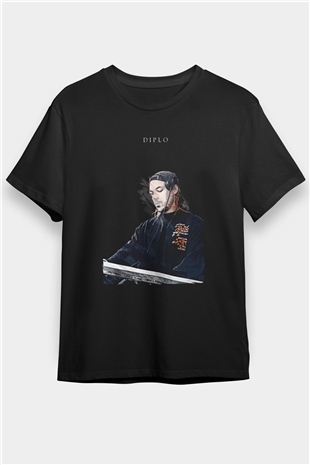 Diplo Siyah Unisex Tişört T-Shirt - TişörtFabrikası