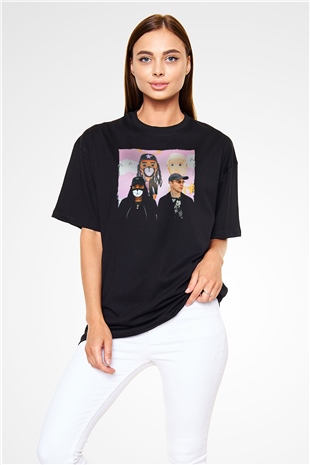 Diplo Siyah Oversize Tişört Oversize T-shirt - TişörtFabrikası