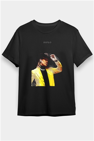 Diplo Siyah Unisex Tişört T-Shirt - TişörtFabrikası