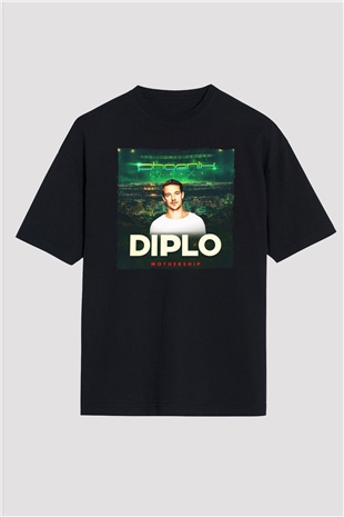 Diplo Siyah Oversize Tişört Oversize T-shirt - TişörtFabrikası