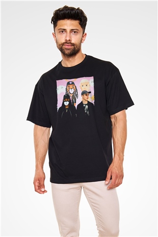 Diplo Siyah Oversize Tişört Oversize T-shirt - TişörtFabrikası