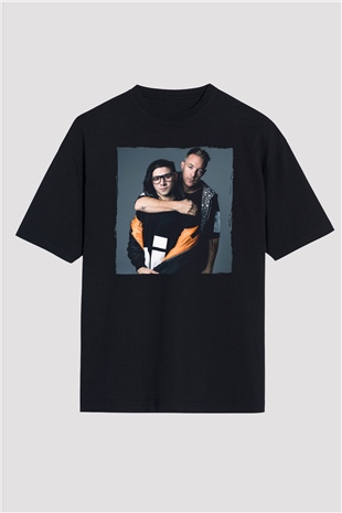 Diplo Siyah Oversize Tişört Oversize T-shirt - TişörtFabrikası