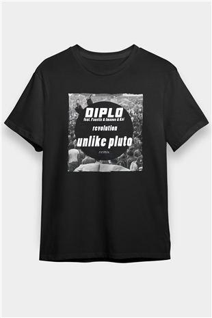 Diplo Siyah Unisex Tişört T-Shirt - TişörtFabrikası