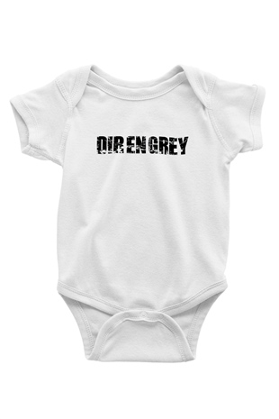 Dir En Grey Baskılı Beyaz Unisex Bebek Body - Zıbın