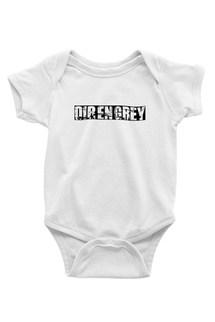 Dir En Grey Baskılı Beyaz Unisex Bebek Body - Zıbın