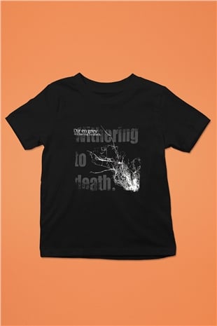Dir En Grey Baskılı Unisex Siyah Çocuk Tişört