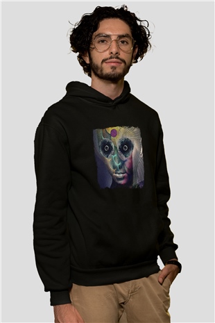 Dir En Grey Baskılı Unisex Siyah Hoodie