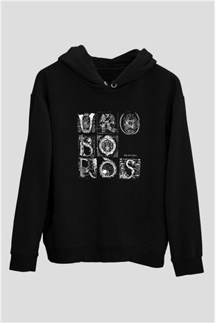 Dir En Grey Baskılı Unisex Siyah Hoodie