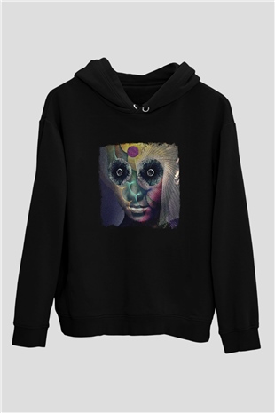 Dir En Grey Baskılı Unisex Siyah Hoodie