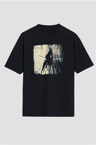 Dir En Grey Baskılı Unisex Siyah Oversize Tişört