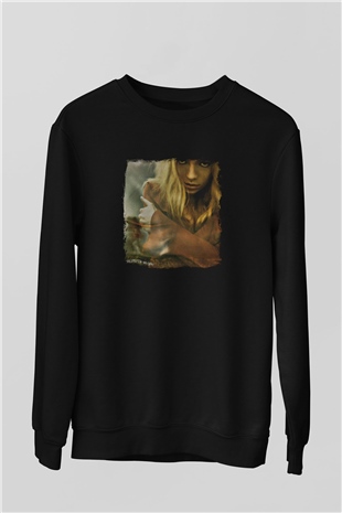 Dir En Grey Baskılı Unisex Siyah Sweatshirt