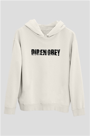 Dir En Grey Beyaz Unisex Kapşonlu Sweatshirt