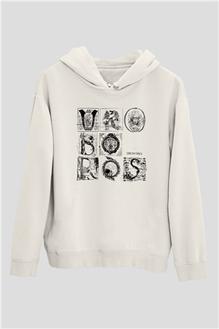 Dir En Grey Beyaz Unisex Kapşonlu Sweatshirt