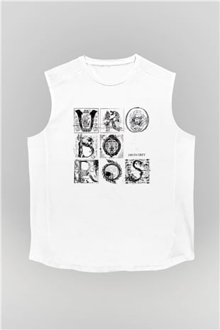 Dir En Grey Beyaz Unisex Kolsuz Tişört