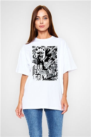 Dir En Grey Beyaz Unisex Oversize Tişört T-Shirt