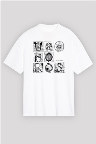 Dir En Grey Beyaz Unisex Oversize Tişört T-Shirt