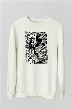 Dir En Grey Beyaz Unisex Sweatshirt