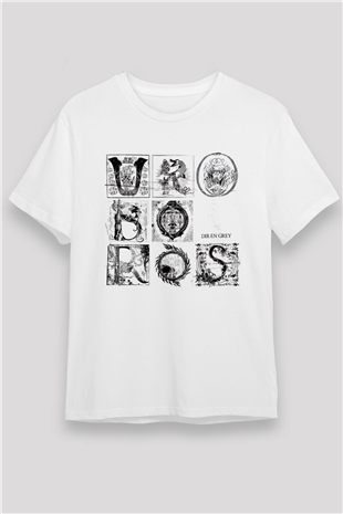 Dir En Grey Beyaz Unisex Tişört T-Shirt - TişörtFabrikası