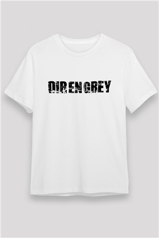 Dir En Grey Beyaz Unisex Tişört T-Shirt - TişörtFabrikası