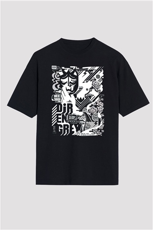 Dir En Grey Siyah Unisex Oversize Tişört T-Shirt