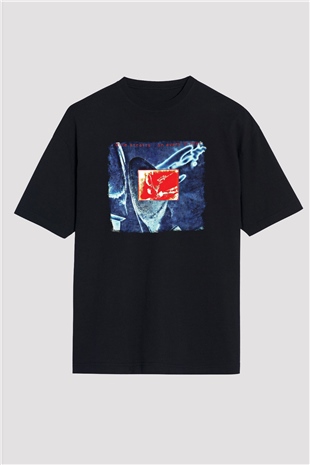 Dire Straits Baskılı Unisex Siyah Oversize Tişört