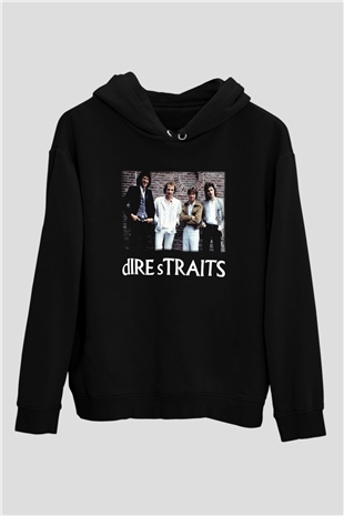 Dire Straits Siyah Unisex Hoodie