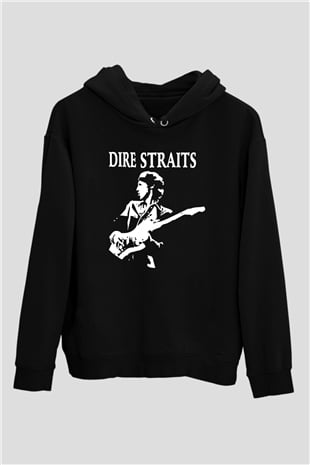 Dire Straits Siyah Unisex Hoodie