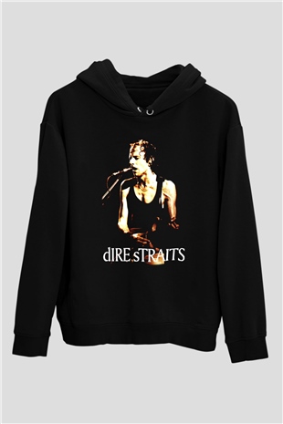 Dire Straits Siyah Unisex Hoodie
