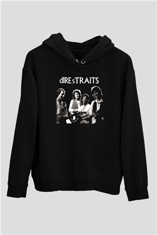 Dire Straits Siyah Unisex Hoodie