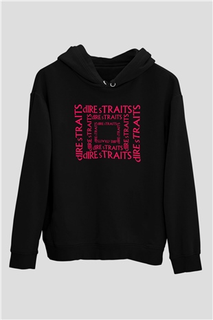 Dire Straits Siyah Unisex Hoodie