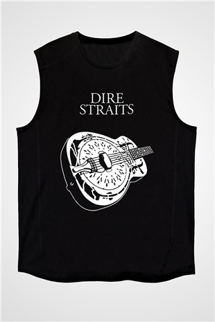Dire Straits Siyah Unisex Kolsuz Tişört