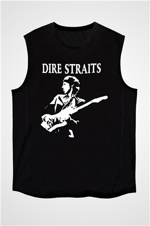 Dire Straits Siyah Unisex Kolsuz Tişört