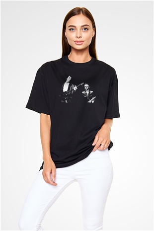 Dire Straits Siyah Unisex Oversize Tişört T-Shirt