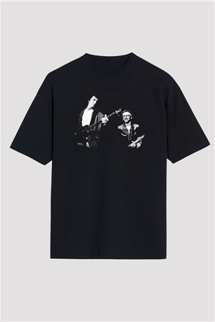 Dire Straits Siyah Unisex Oversize Tişört T-Shirt