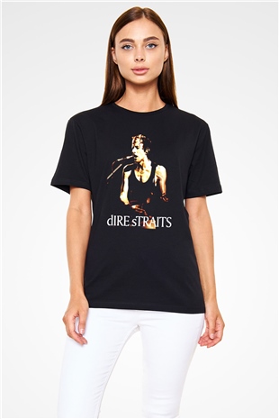 Dire Straits Siyah Unisex Tişört T-Shirt - TişörtFabrikası
