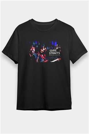 Dire Straits Siyah Unisex Tişört T-Shirt - TişörtFabrikası