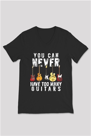 Dire Straits Siyah Unisex V Yaka Tişört
