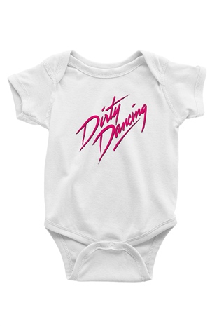 Dirty Dancing Baskılı Beyaz Unisex Bebek Body - Zıbın