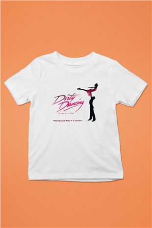 Dirty Dancing Baskılı Beyaz Unisex Çocuk Tişört