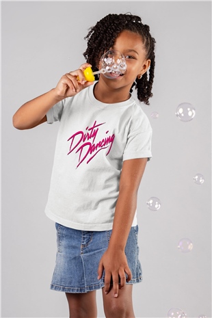 Dirty Dancing Baskılı Beyaz Unisex Çocuk Tişört