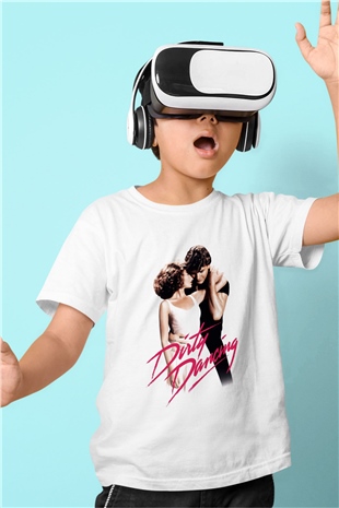 Dirty Dancing Baskılı Beyaz Unisex Çocuk Tişört