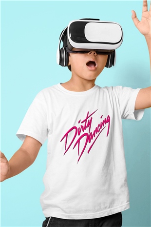 Dirty Dancing Baskılı Beyaz Unisex Çocuk Tişört