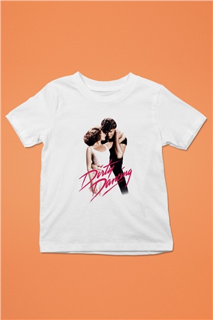 Dirty Dancing Baskılı Beyaz Unisex Çocuk Tişört