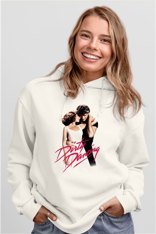 Dirty Dancing Beyaz Unisex Kapşonlu Sweatshirt