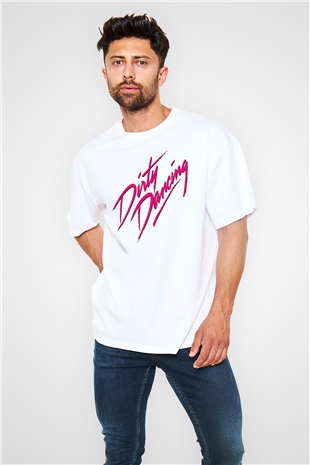 Dirty Dancing Beyaz Unisex Oversize Tişört