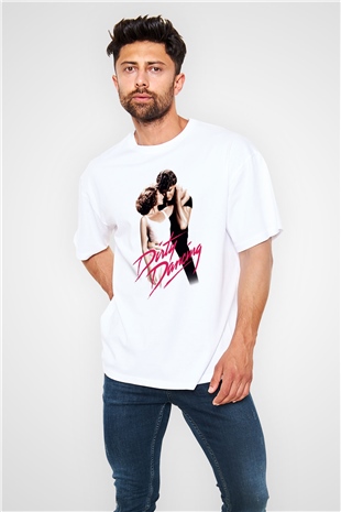 Dirty Dancing Beyaz Unisex Oversize Tişört