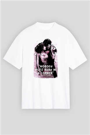 Dirty Dancing Beyaz Oversize Tişört
