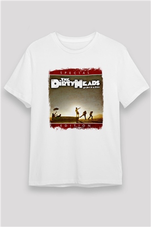Dirty Heads Baskılı Unisex Beyaz Tişört