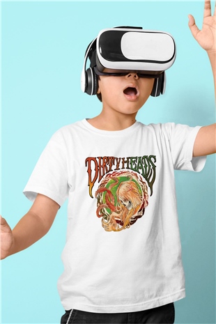 Dirty Heads Beyaz Unisex Çocuk Tişört