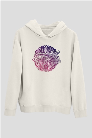Dirty Heads Beyaz Unisex Kapüşonlu Sweatshirt